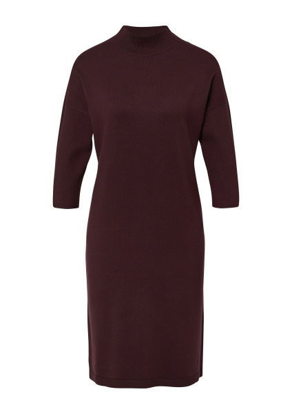 Трикотажное платье из смеси вискозы со спущенными плечами Comma