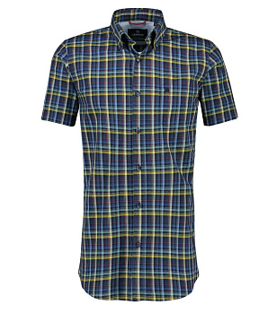 Сорочка в темно-синюю клетку Lerros