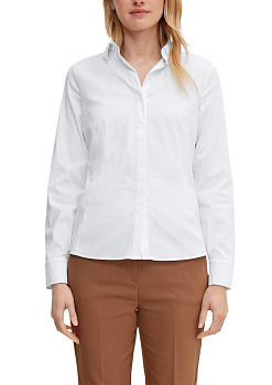 Белая классическая блуза Comma