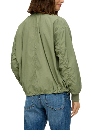 Ветровка-бомбер на молнии цвета хаки S.Oliver