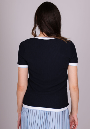 Футболка с V-образным вырезом Comma Ci