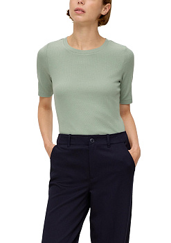 Футболка с коротким рукавом светло-зеленого цвета S.Oliver