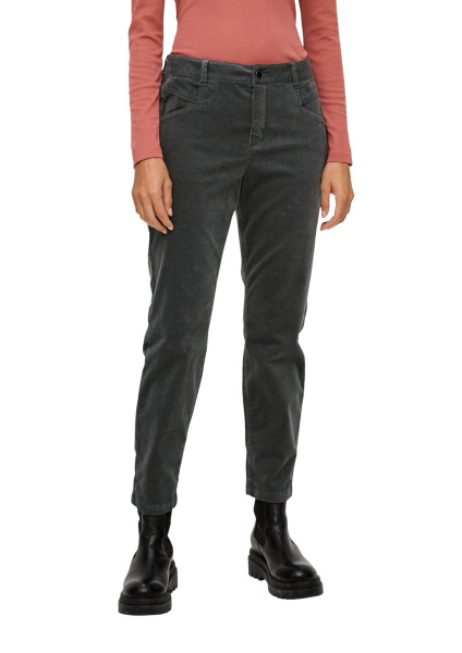 Брюки из микровельвета S.Oliver