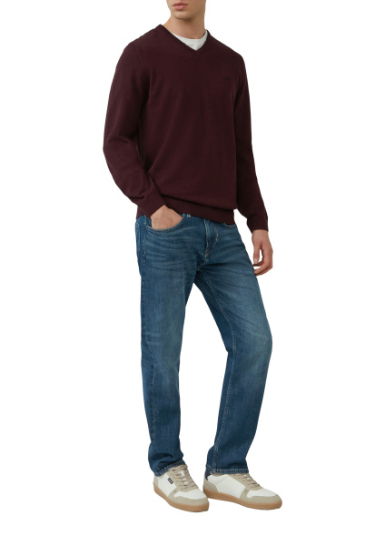 Базовый хлопковый джемпер с V-горлом S.Oliver