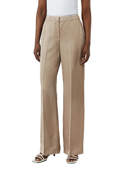 Широкие брюки из льняной ткани с элегантным блеском Comma 