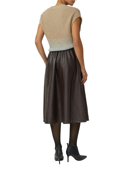 Юбка миди из экокожи S.Oliver