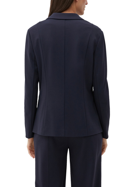 Темно-синий жакет из смесовой вискозы S.Oliver