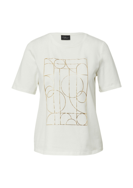 Футболка с блестящим принтом спереди S.Oliver 