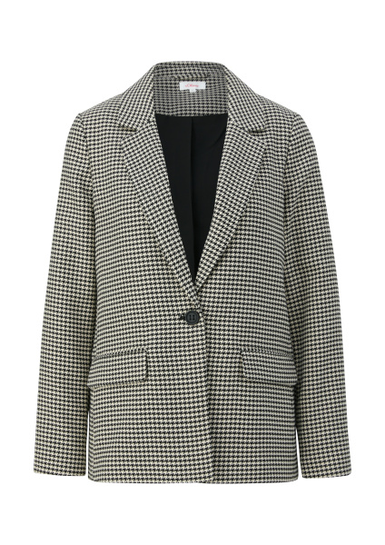 Жакет в мелкую гусиную лапку S.Oliver