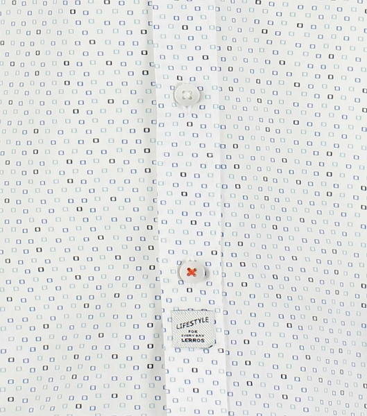 Белая хлопковая сорочка с орнаментом Lerros