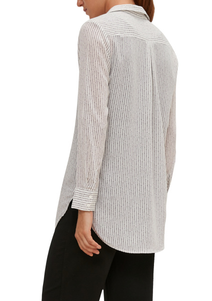 Удлиненная блуза в черную точку Comma