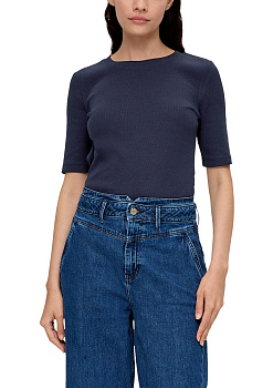 Футболка-лапша темно-синяя S.Oliver