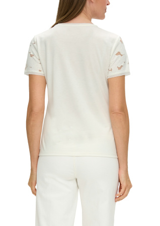 Футболка со вставками "под кружево" S.Oliver