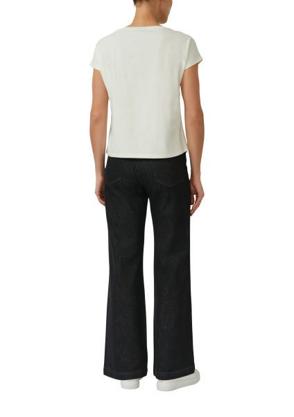 Футболка-блузка с буквенным принтом и стразами S.Oliver