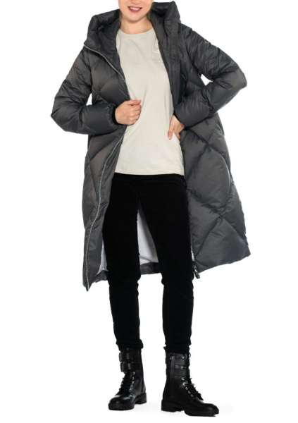 Пуховик Assol графитового цвета  Avi