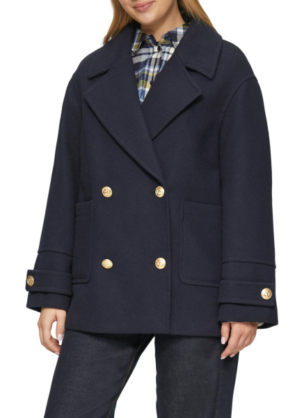 Укороченное двубортное пальто в морском стиле S.Oliver