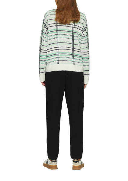 Трикотажные черные брюки со структурой S.Oliver