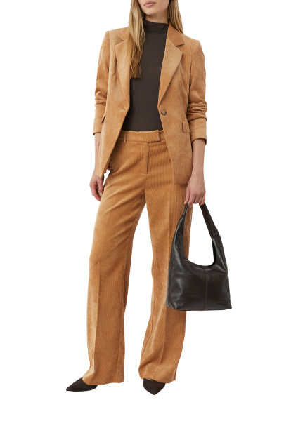 Брюки широкого кроя из тонкого вельвета Comma 