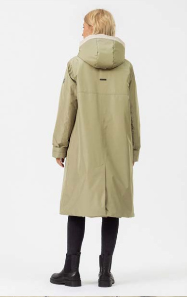 Пальто прямого силуэта с разрезами по бокам Bertina Maritta