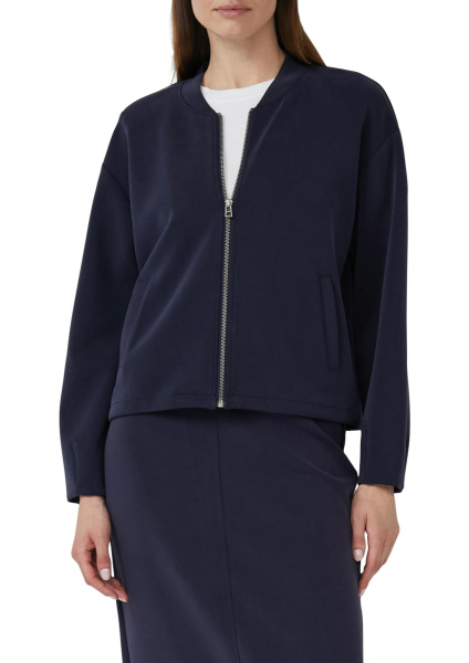 Свитшот на молнии из скубы с регулируемым низом S.Oliver