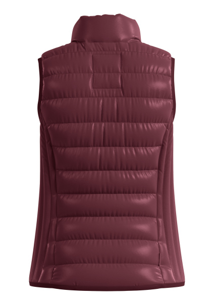 Стеганый жилет бордового цвета QS by S.Oliver