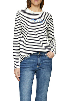 Лонгслив в темно-синюю полоску S.Oliver