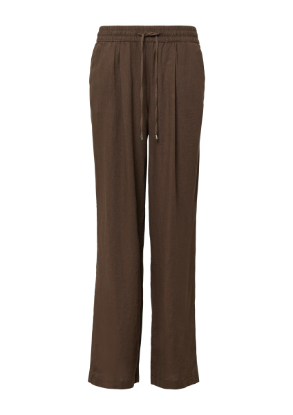 Брюки широкого кроя из смеси льна и вискозы S.Oliver 