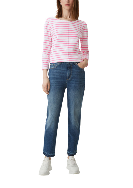 Тонкий свитшот в розовую полоску CommaCi