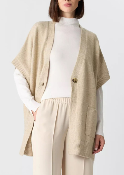 Пончо с застежкой на пуговицу Comma