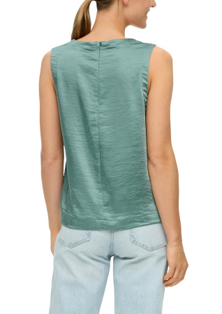 Блуза-топ без рукава с оптикой сатина S.Oliver