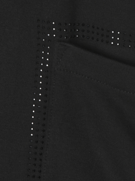 Свитшот черного цвета с акцентом на карман Via Appia