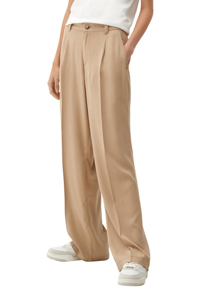 Струящиеся песочные брюки из вискозы S.Oliver