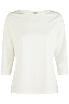 Базовая белая футболка с рукавом 3/4 Barbara Lebek