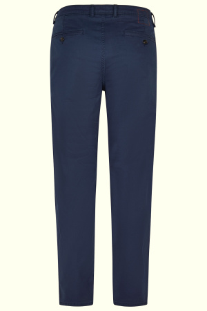 Хлопковые чиносы темно-синего цвета Harvey Hattric