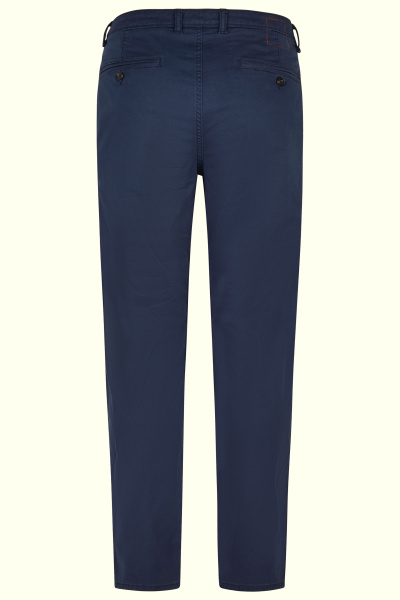 Хлопковые чиносы темно-синего цвета Harvey Hattric