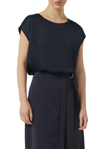 Темно-синяя блузка-топ Comma