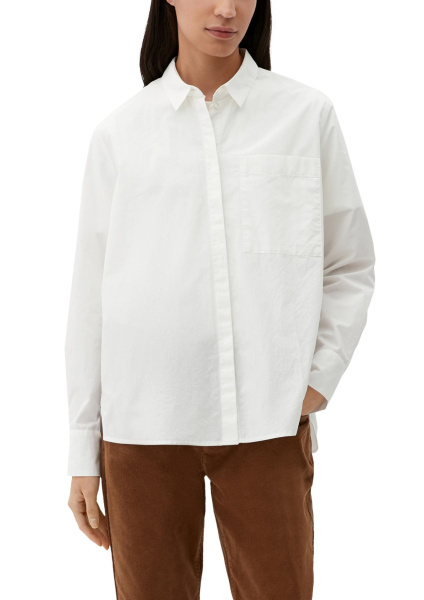 Белая блуза из поплина S.Oliver