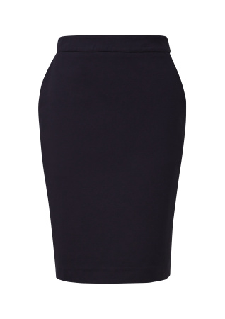 Офисная юбка темно-синего цвета Comma