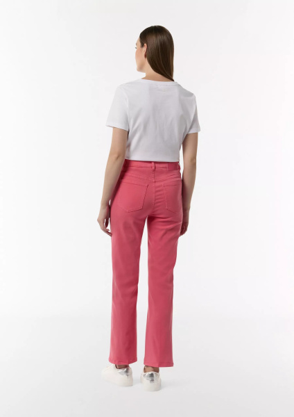 Расклешенные брюки розового цвета CommaCi
