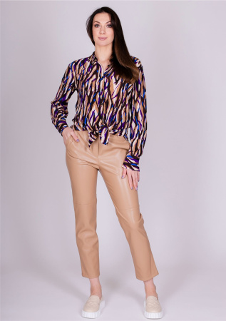 Блуза из вискозы с фантазийным орнаментом Comma