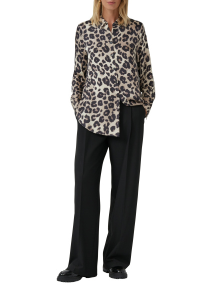 Блуза из вискозы с принтом леопард  S.Oliver