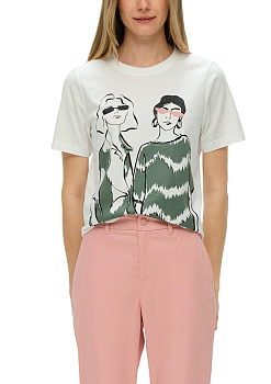 Футболка со стильным принтом S.Oliver