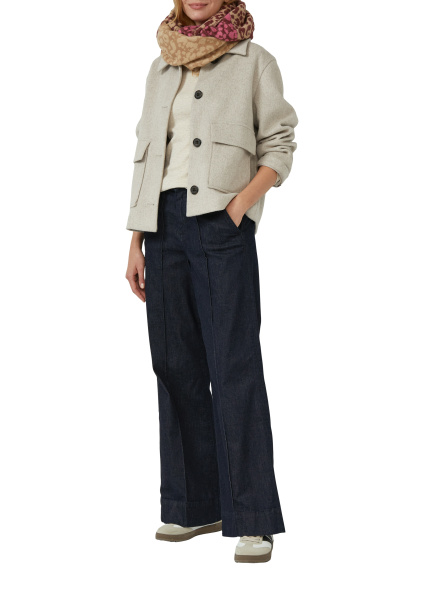 Шарф-снуд из плотной ткани с принтом S.Oliver