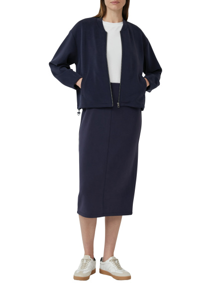 Свитшот на молнии из скубы с регулируемым низом S.Oliver