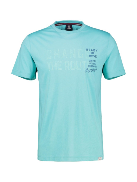 Хлопковая футболка с принтом Lerros