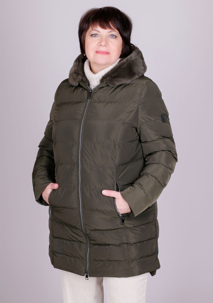 Удлиненная куртка с опушкой Barabara Lebek