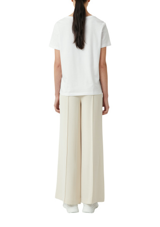 Базовая хлопковая футболка белого цвета Comma