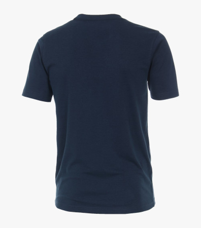 Однотонная футболка с карманом на груди Casa Moda