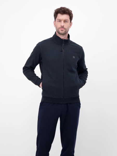 Свитшот темно-синего цвета со структурой Lerros