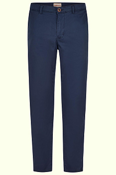 Хлопковые чиносы темно-синего цвета Harvey Hattric